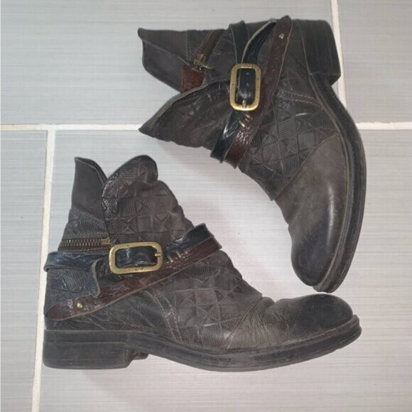 A.S. 98 Isha Leather Booties 39 - Picture 2 of 10